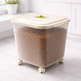 Plastic Storage Box with Lid & Wheels