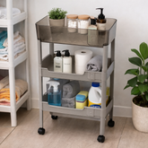 3-Tier Multipurpose Storage Cart with Wheels