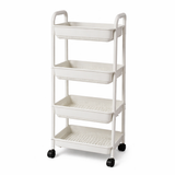 4-Tier Multi-Use Storage Trolley with Wheels