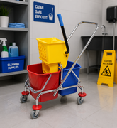 Side Press Double Wringer Trolley