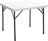 White Folding square table