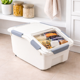 Stackable Storage Box with Front Opening Lid