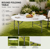 Alba Round Folding Table