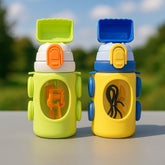 Excavator Water Bottle with Straw