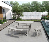 All weather set with wooden design