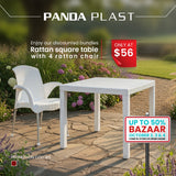 Rattan Table & Chair