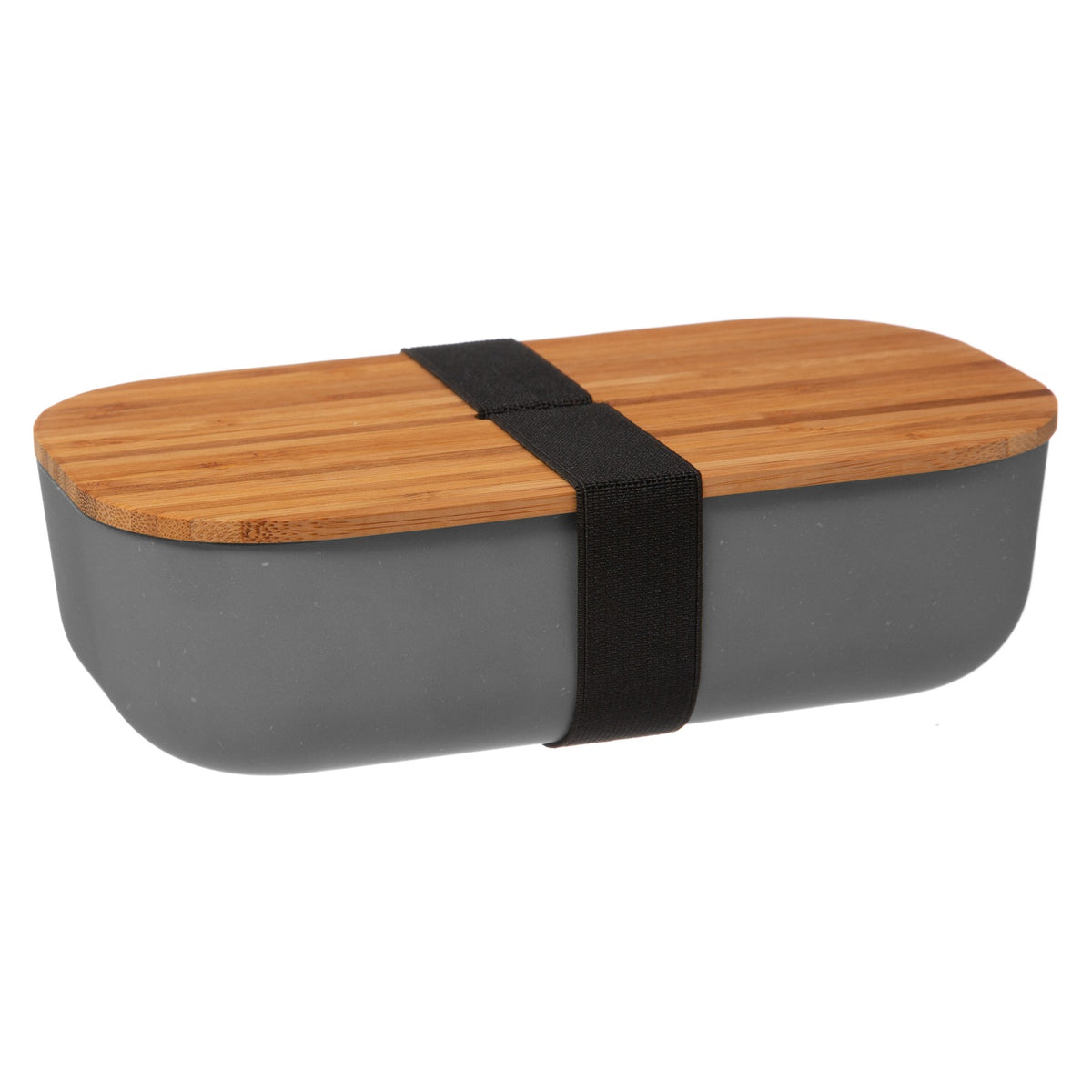 Grey Bamboo Lunch Box