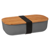 Grey Bamboo Lunch Box