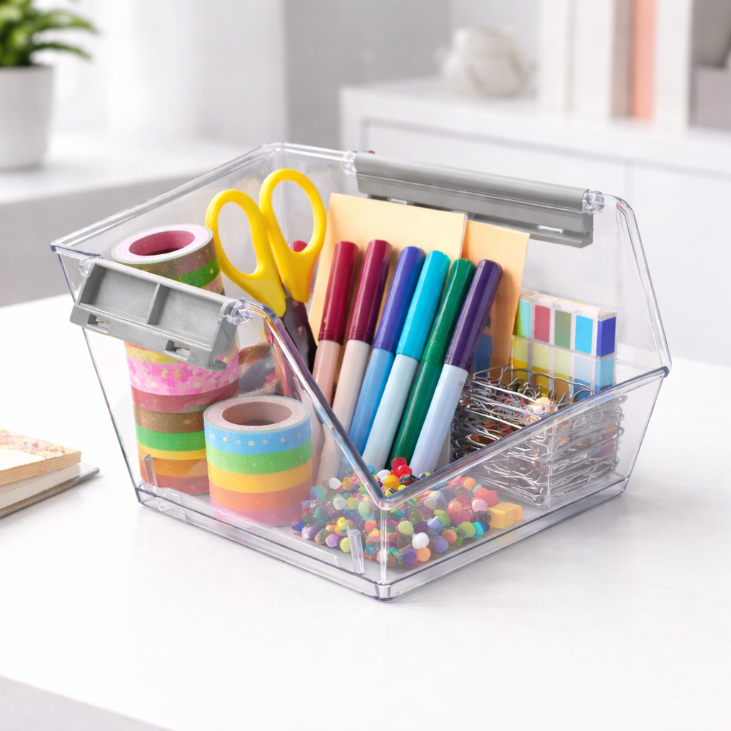Stackable Clear Storage Basket