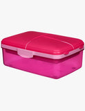 Sistema Lunch Slimline Quad with Sauce Bottle