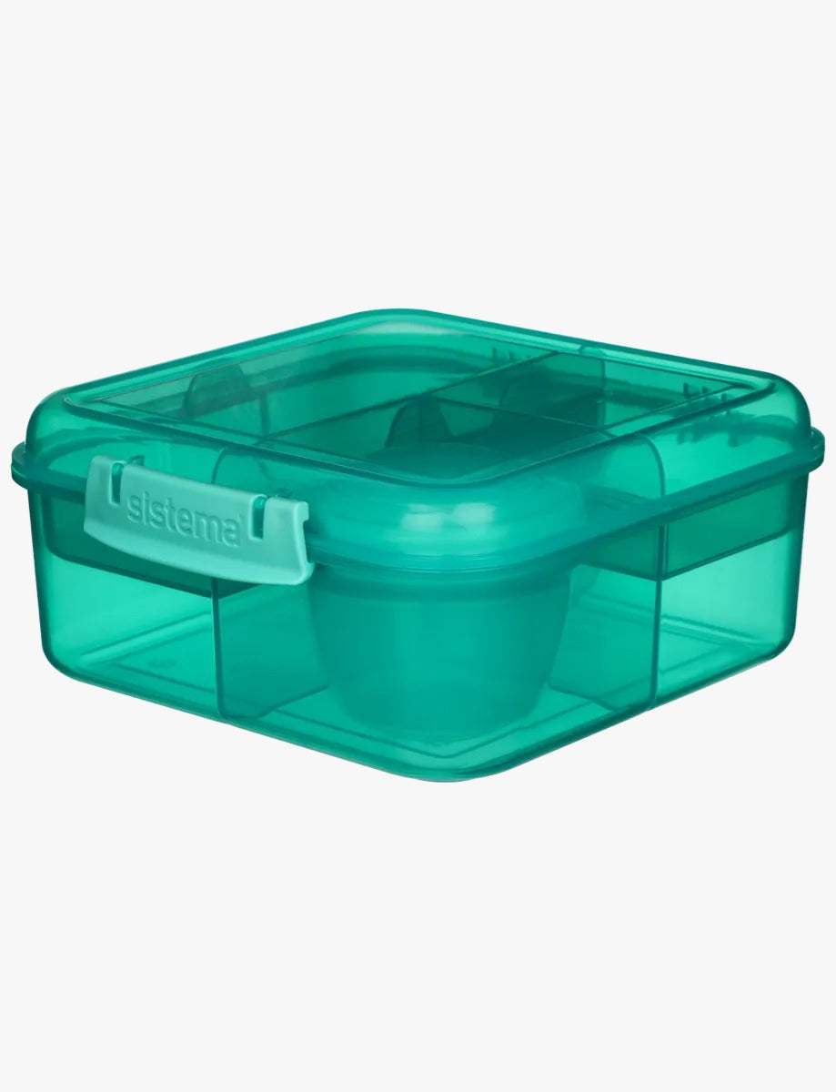 Lunch Box Bento With Yogurt Pot Assorted Colors