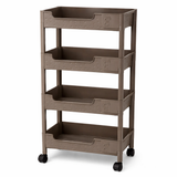 4-Tier Storage Trolley with Wheels