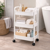 Multi-Use Storage Trolley with Wheels