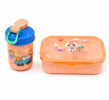 Plastic Lunch Box with Water Bottle