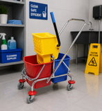 Side Press Double Wringer Trolley