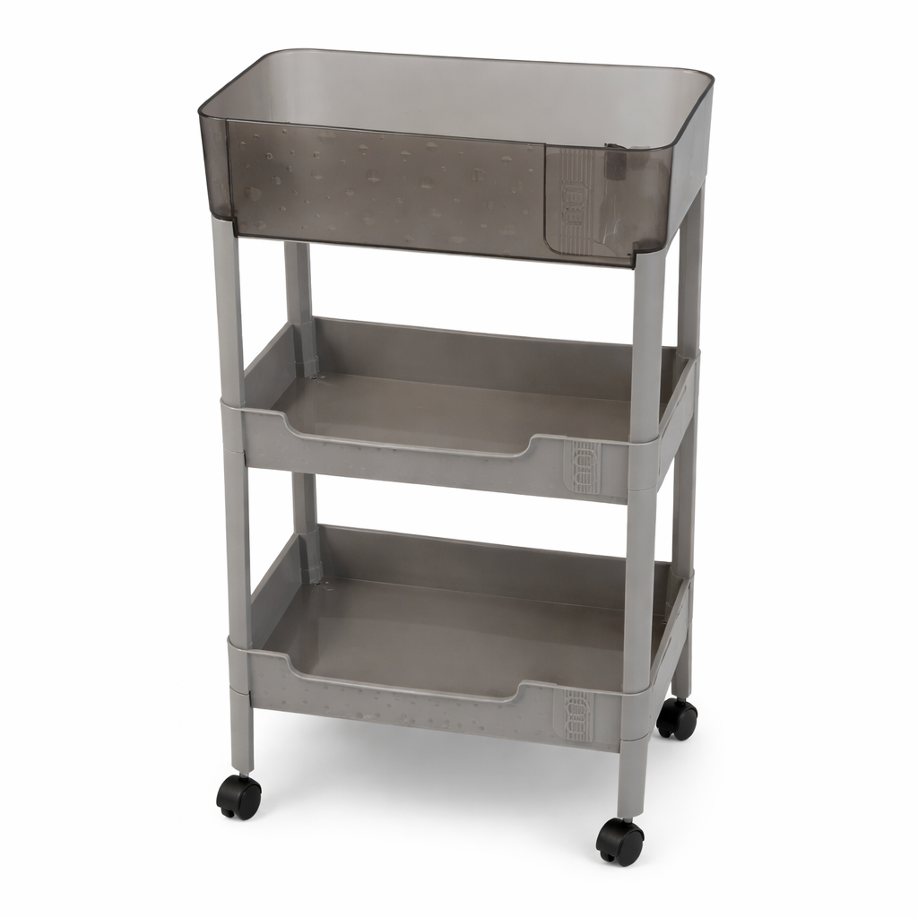 3-Tier Multipurpose Storage Cart with Wheels