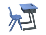 Banco Desk with Adjustable Height and Storage for Kids Study Spaces