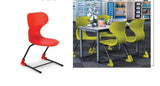 School Chair with Z-Shaped Legs