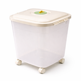 Plastic Storage Box with Lid & Wheels