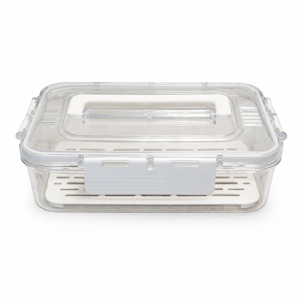 Vegetable & Fruit Storage Container with Strainer