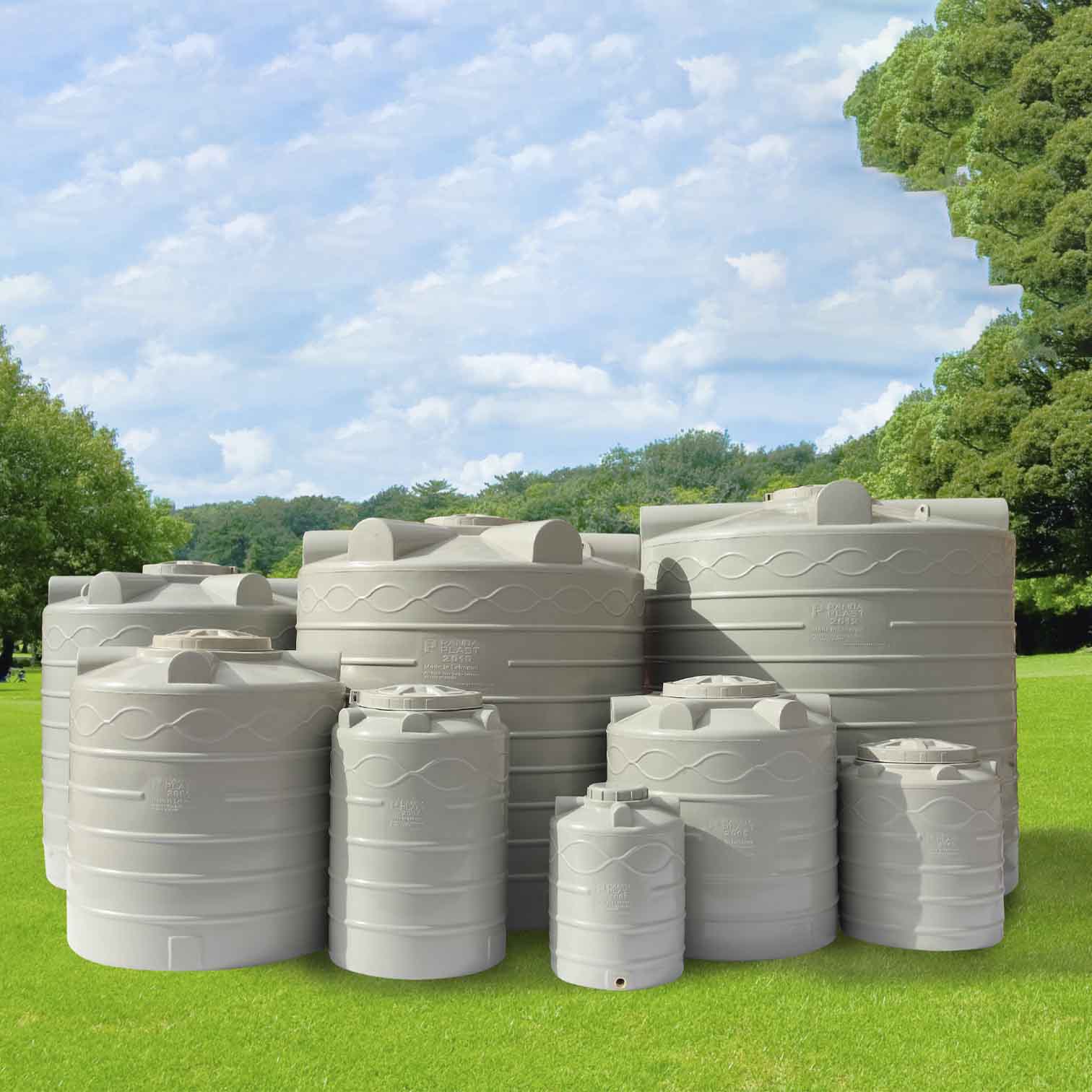Cylindrical poly tank 5000L