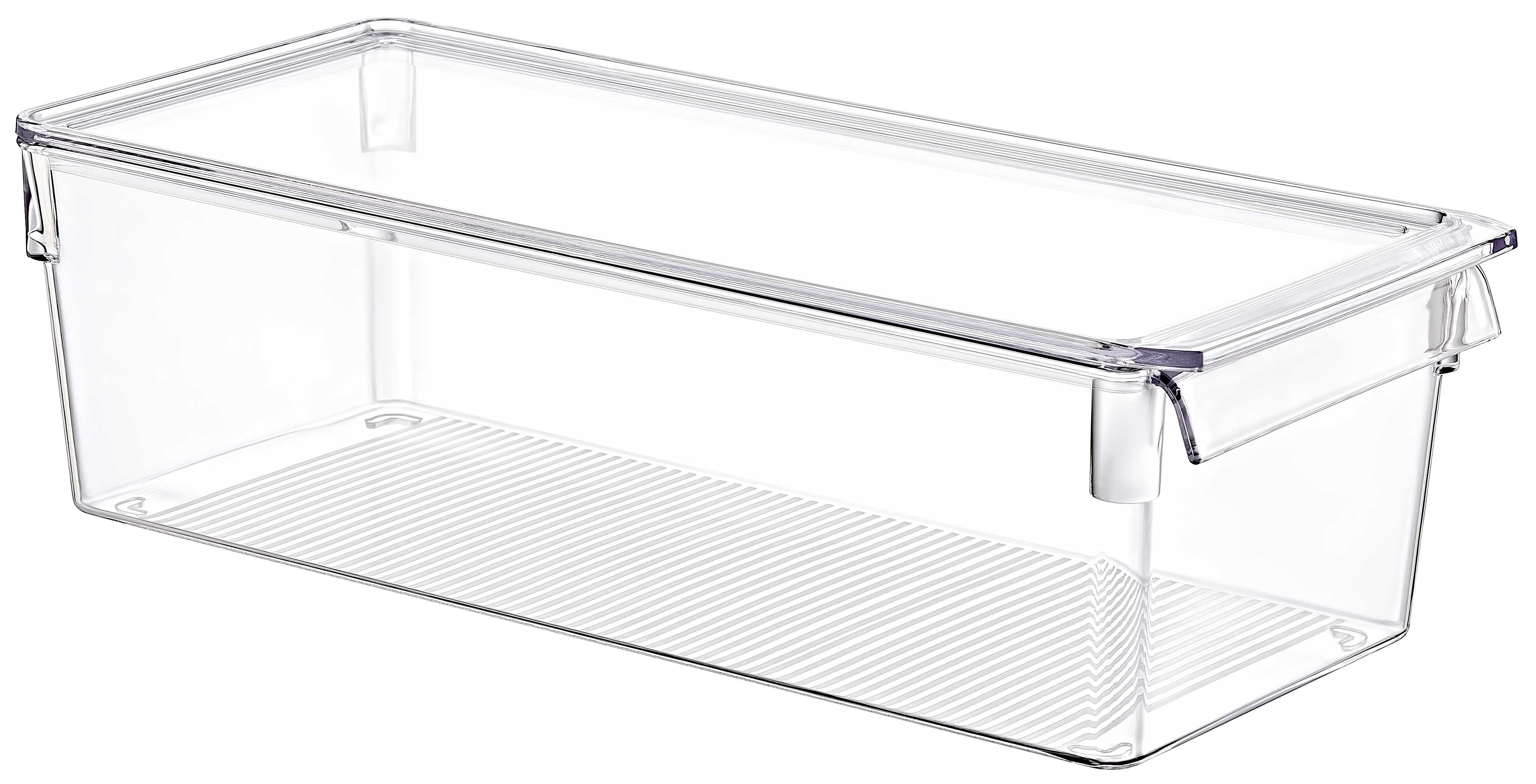 Tall Clear Organizer with Lid