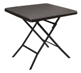 Brown Folding square table with wooden design