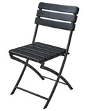 Folding chair with wooden design