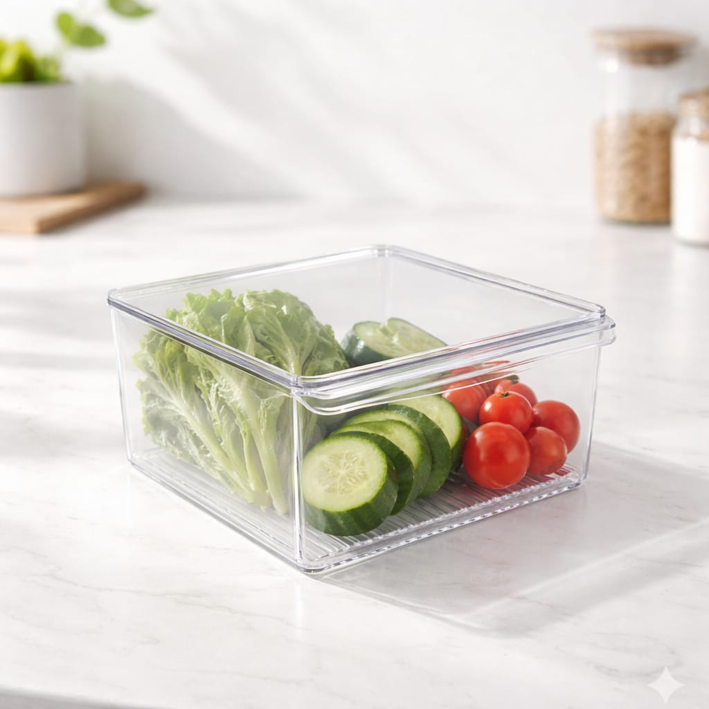 Clear Multipurpose Storage Organizer with Lid