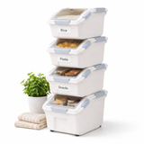 Stackable Storage Box with Front Opening Lid