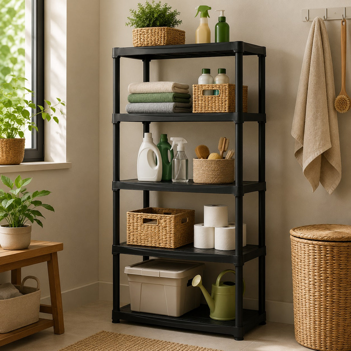 5 Plastic Shelving System