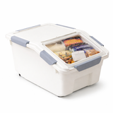 Stackable Storage Box with Front Opening Lid