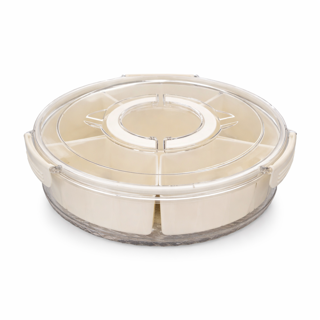 Rotating Snack Box with Compartments